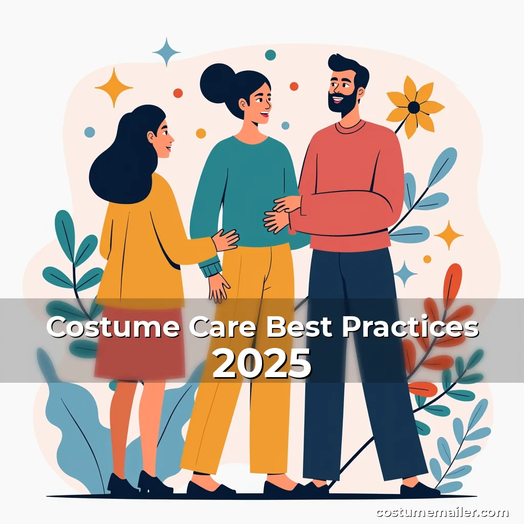 Artistic representation for Costume Care Best Practices 2025