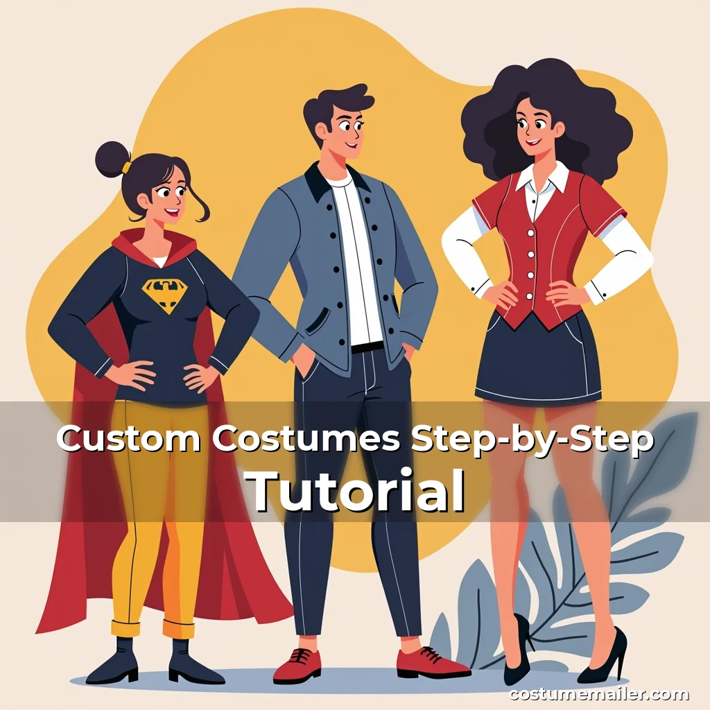Artistic representation for Custom Costumes Step-by-Step Tutorial