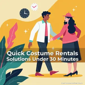 Artistic representation for Quick Costume Rentals Solutions Under 30 Minutes