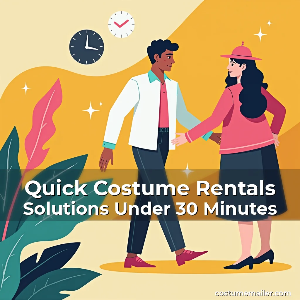 Artistic representation for Quick Costume Rentals Solutions Under 30 Minutes