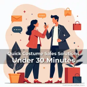 Artistic representation for Quick Costume Sales Solutions Under 30 Minutes