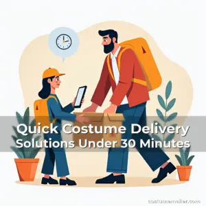 Artistic representation for Quick Costume Delivery Solutions Under 30 Minutes