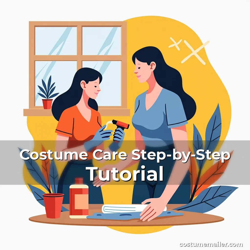 Artistic representation for Costume Care Step-by-Step Tutorial