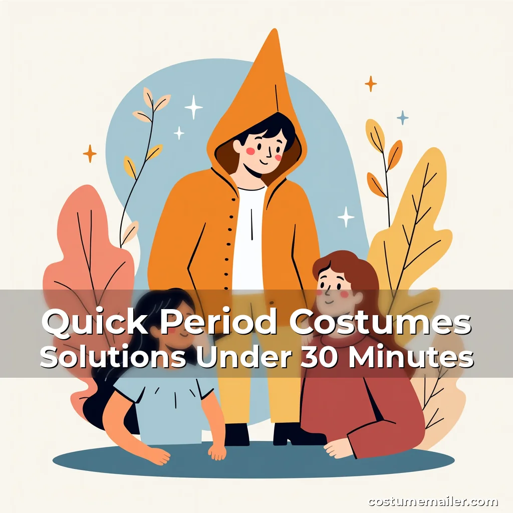 Artistic representation for Quick Period Costumes Solutions Under 30 Minutes