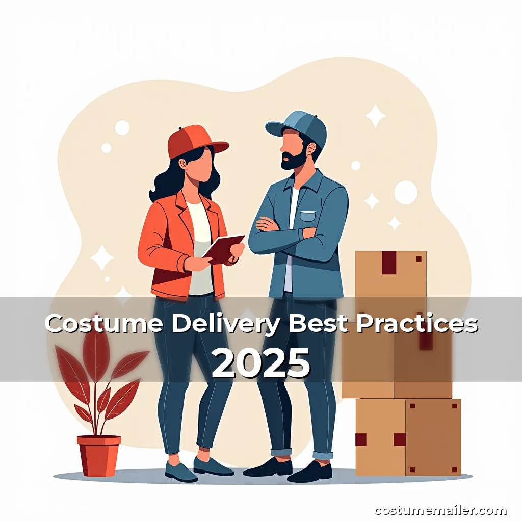 Artistic representation for Costume Delivery Best Practices 2025