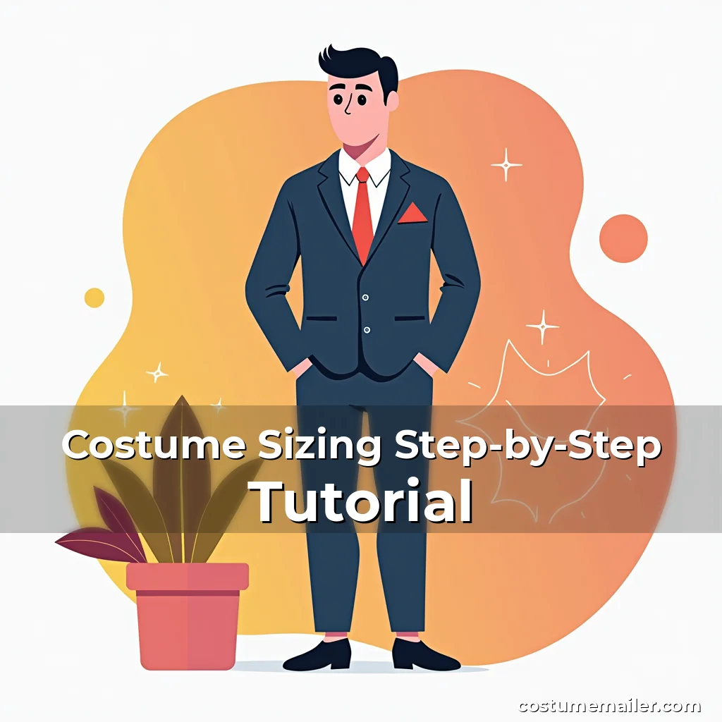 Artistic representation for Costume Sizing Step-by-Step Tutorial