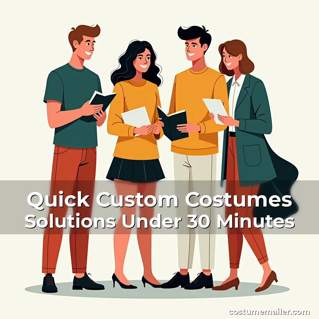 Artistic representation for Quick Custom Costumes Solutions Under 30 Minutes