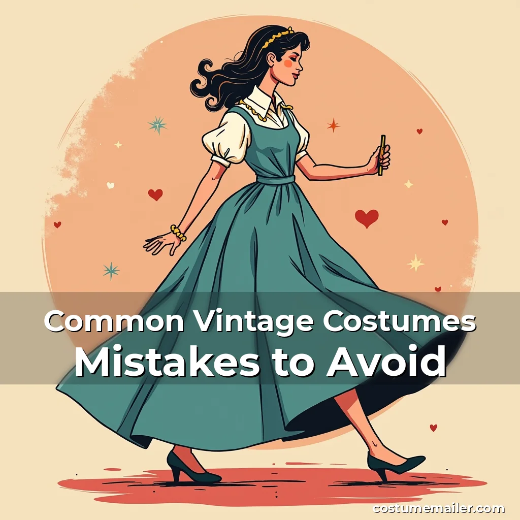 Artistic representation for Common Vintage Costumes Mistakes to Avoid
