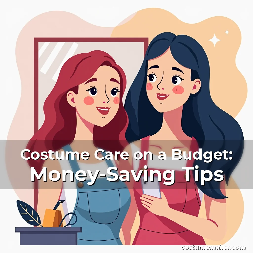 Artistic representation for Costume Care on a Budget: Money-Saving Tips