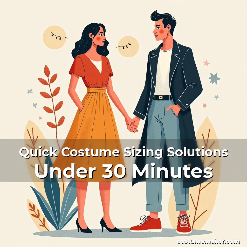 Artistic representation for Quick Costume Sizing Solutions Under 30 Minutes