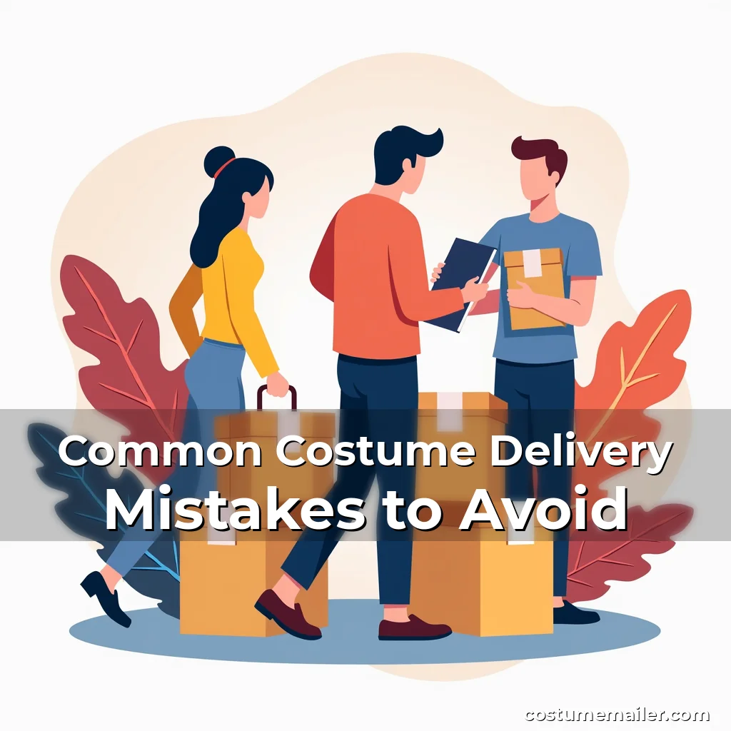 Artistic representation for Common Costume Delivery Mistakes to Avoid