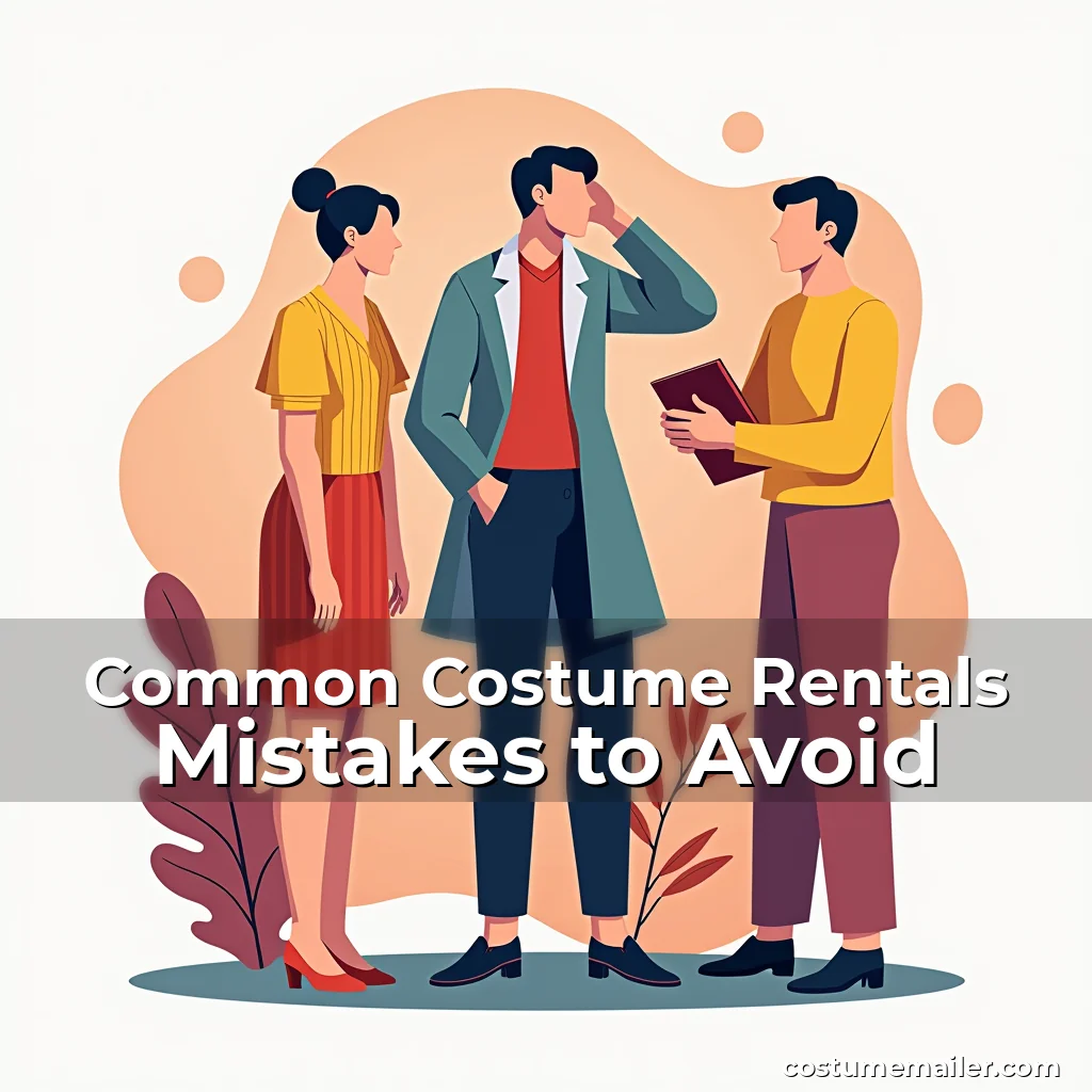 Artistic representation for Common Costume Rentals Mistakes to Avoid