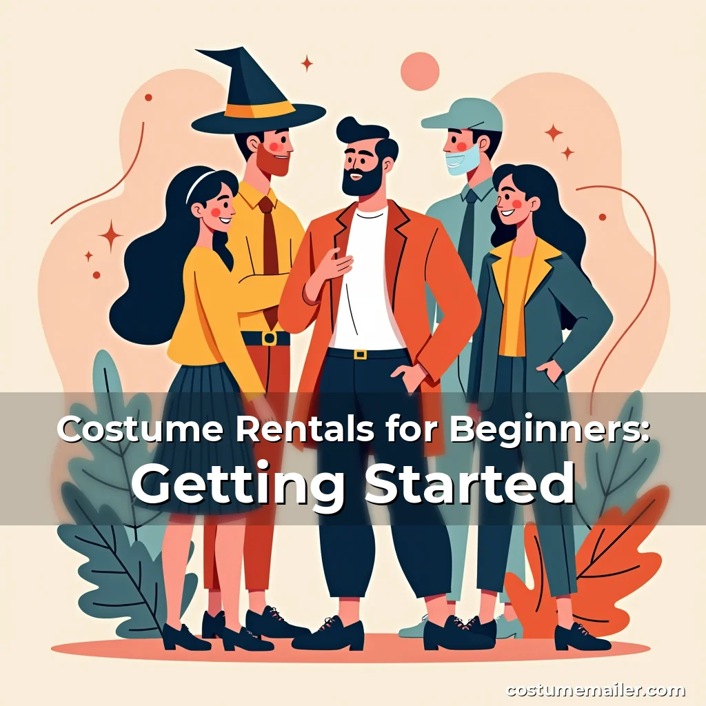 Artistic representation for Costume Rentals for Beginners: Getting Started