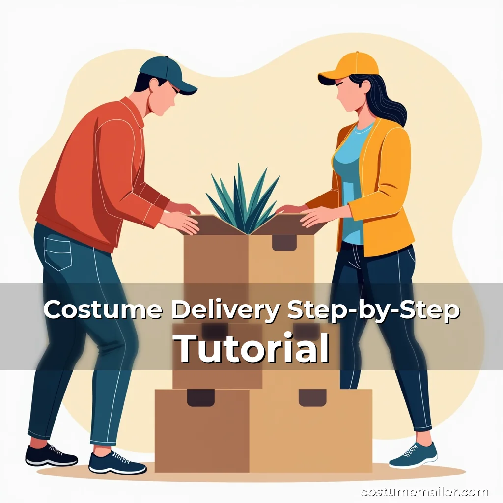 Artistic representation for Costume Delivery Step-by-Step Tutorial